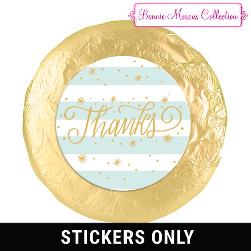 Personalized Bonnie Marcus Stars and Stripes Thank You 1.25" Stickers (48 Stickers)
