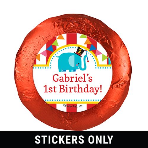 Personalized Birthday Circus 1.25" Stickers (48 Stickers)