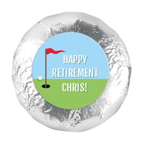 Personalized Bonnie Marcus Collection Retirement Gone Golfin' 1.25" Stickers (48 Stickers)