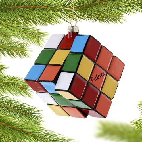 Rubiks Cube Holiday Ornament