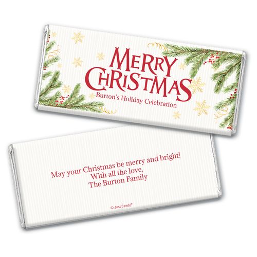 Personalized Christmas Chocolate Bars - Spirited Christmas