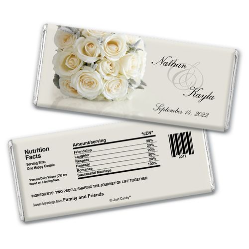 Classy Event Rehearsal Dinner Favor Personalized Hershey's Bar Assembled