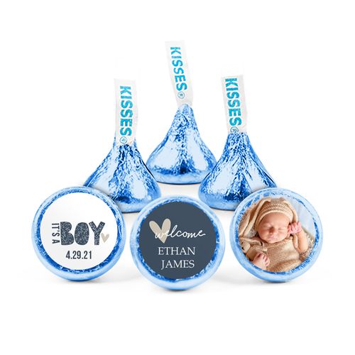 Personalized Birth Announcement It's A Boy Hershey's Kisses