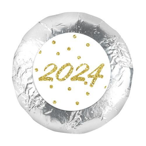 New Year's Eve Dots 1.25" Stickers (48 Stickers)