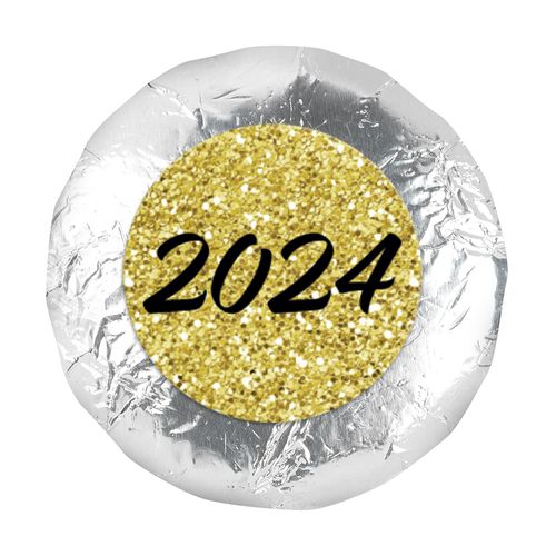 Shimmering New Year's Eve 1.25" Stickers (48 Stickers)