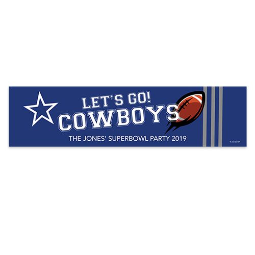 Cowboys Football Party 5 Ft. Banner