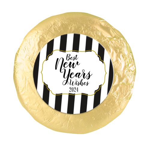 New Year's Eve Stripes 1.25" Stickers (48 Stickers)