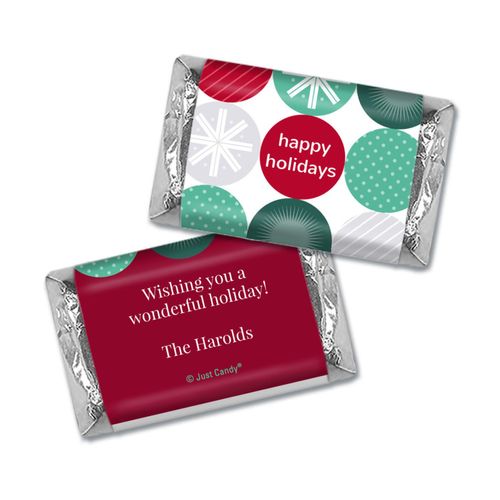 Personalized Christmas Festive Ornaments Hershey's Miniatures Wrappers