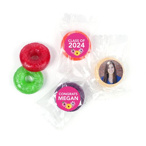 Personalized Life Savers 5 Flavor Hard Candy - Bonnie Marcus Blossoming Graduation