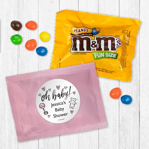 Personalized Baby Shower Oh Baby - Peanut M&Ms