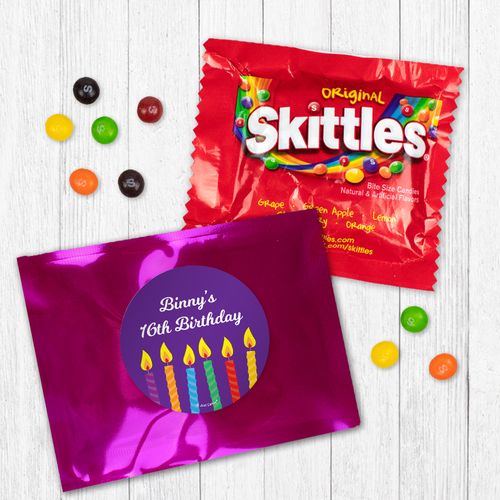 Personalized Birthday Candles - Skittles
