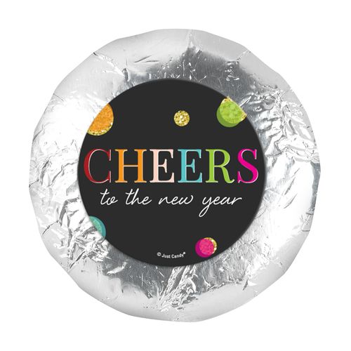 Personalized 1.25" Stickers - New Year's Eve Cheers (48 Stickers)