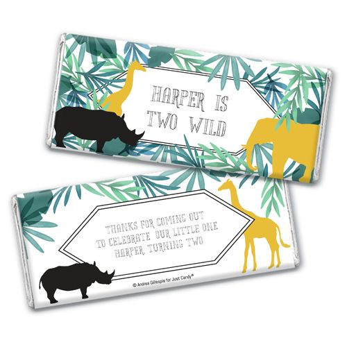 Personalized Birthday Wandering Wild Things Chocolate Bar Wrappers