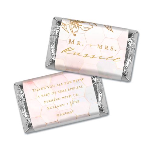 Personalized Blushing Dream Wedding Hershey's Miniatures