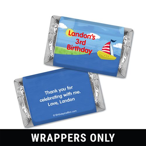 Personalized Birthday Sky & Sea Miniatures Wrappers