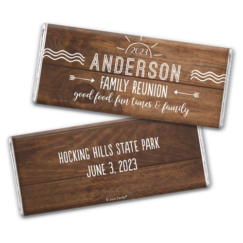 Personalized Family Reunion Sun Hershey's Chocolate Bar & Wrapper