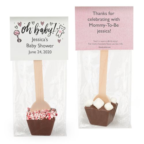 Personalized Bonnie Marcus Baby Shower Baby Icons Hot Chocolate Spoon