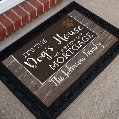 Personalized 18" x 30" Doormat Dog's House