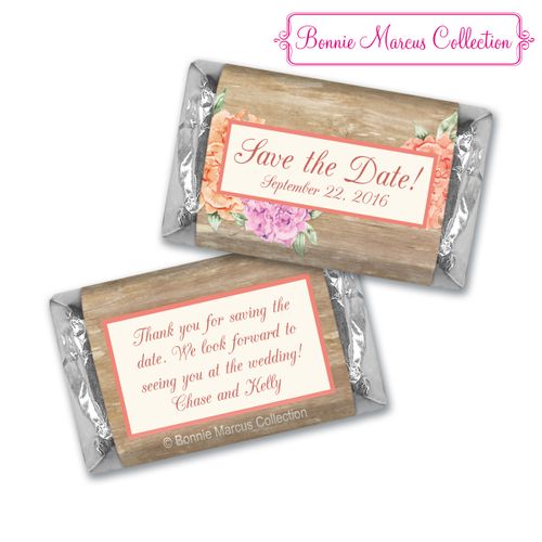 Bonnie Marcus Collection Chocolate Candy Bar and Wrapper Blooming Joy Save the Date