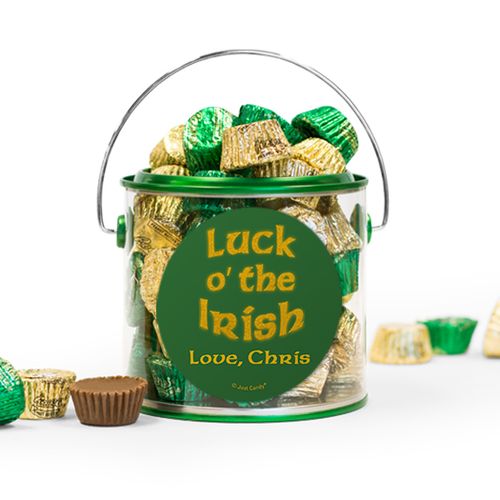 Personalized St. Patrick's Day Luck Reese's Filled Green Paint Can