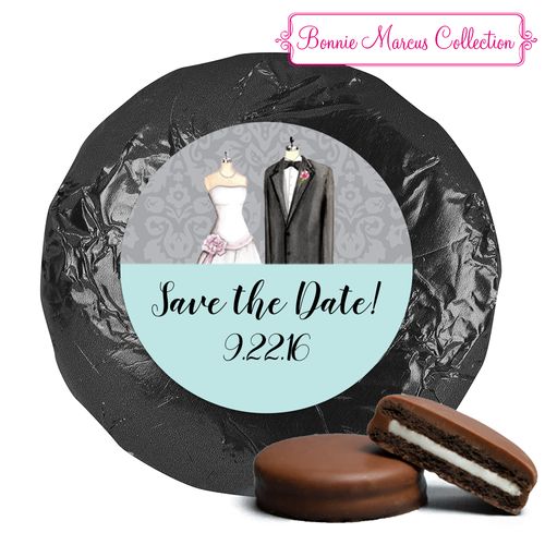 Forever Together Save the Date Favor Milk Chocolate Covered Oreo Assembled