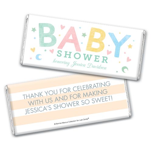 Personalized Bonnie Marcus Baby Shower Sweet Baby Chocolate Bar
