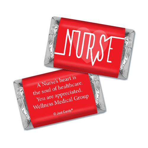 Personalized Nurse Pulse Hershey's Miniatures Assembled