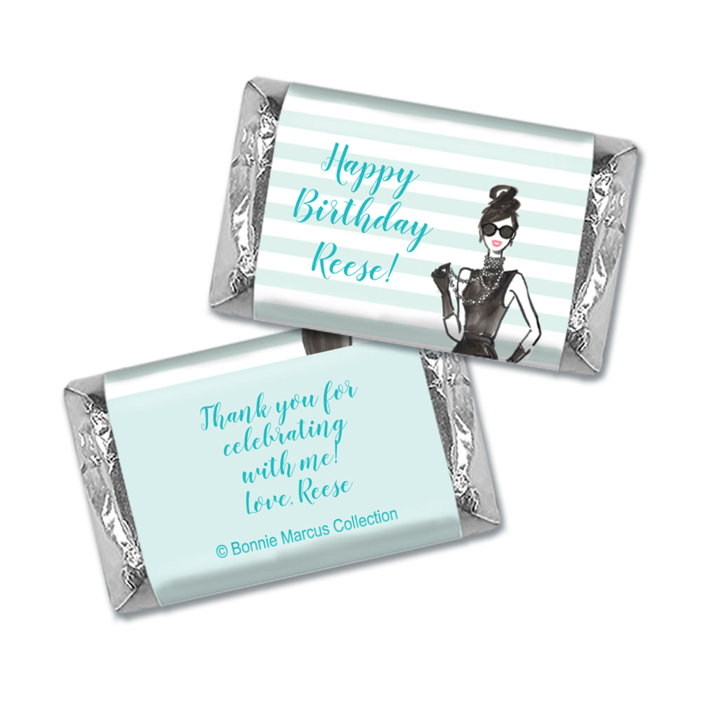 In Vogue Birthday Personalized Miniature Wrappers - Whcandy.com
