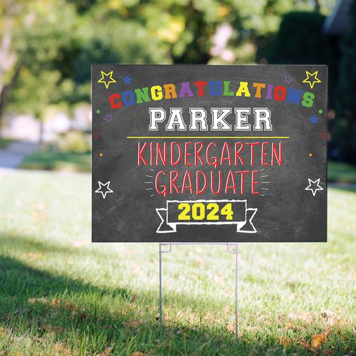 Personalized Graduation Yard Sign - Kindergarten Graduation
