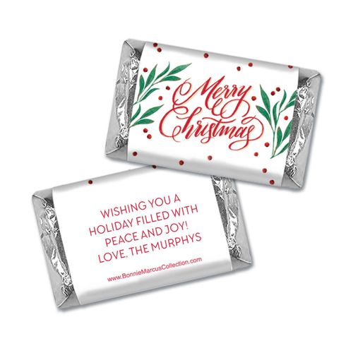 Personalized Bonnie Marcus Holly-day Joy Christmas Mini Wrappers Only