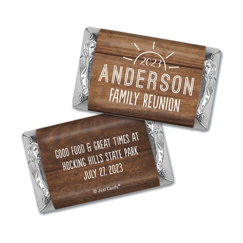 Chocolate Candy Bar and Wrapper Sun Family Reunion Favor