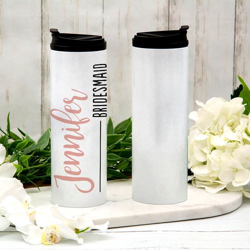 Personalized Bridesmaid Stainless Steel Thermal Tumbler (16oz)