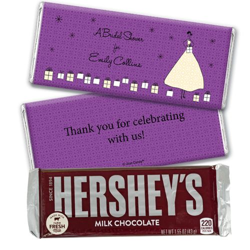 Glamorous Gifts Bridal Shower Favors Personalized Hershey's Bar Assembled