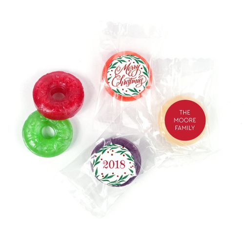 Personalized Bonnie Marcus Christmas Holiday Spirit LifeSavers 5 Flavor Hard Candy