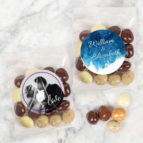Personalized Wedding Candy Bags with Premium Gourmet New York Espresso Beans