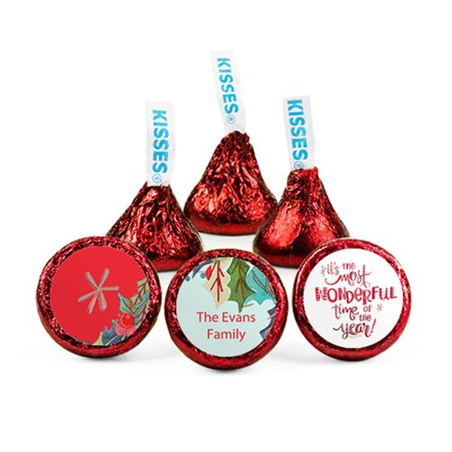 Personalized Christmas Wonderful Time Hershey's Kisses
