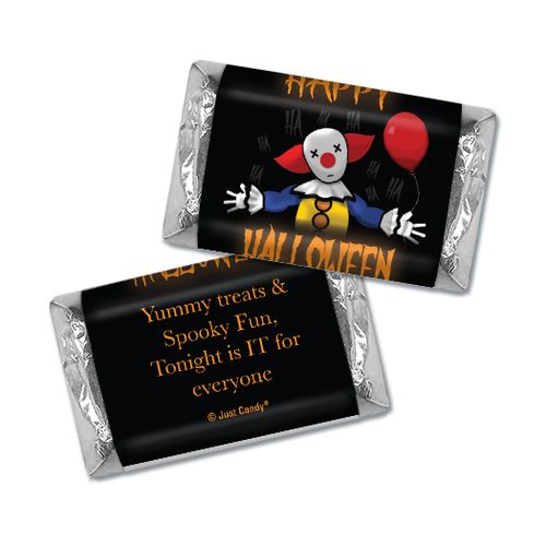 Personalized Halloween Creepy Clown Hershey's Miniatures