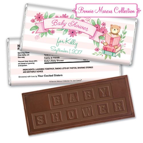 Story Time Personalized Embossed Chocolate Bar Assembled