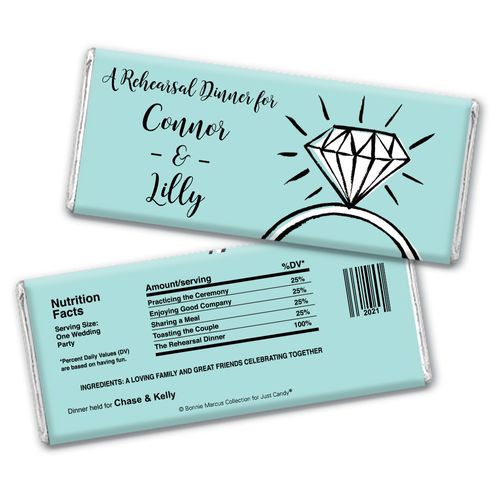 Last Fling Rehearsal Dinner Favor Personalized Candy Bar - Wrapper Only