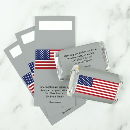 Freedom Flag Personalized Miniature Wrappers