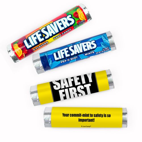 Personalized Safety Safety First Lifesavers Rolls (20 Rolls)