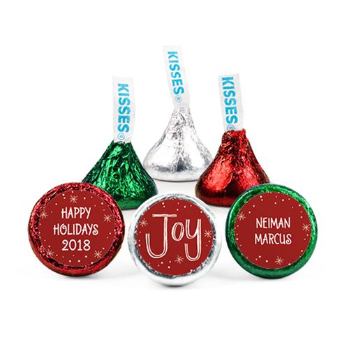 Personalized Christmas Joy to the World Hershey's Kisses