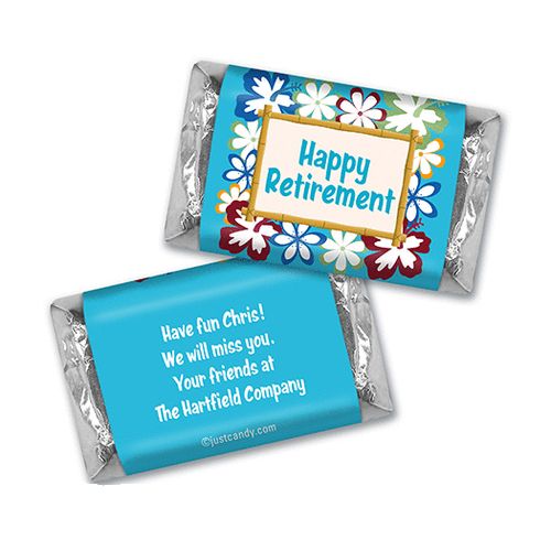 Hawaiian Retirement Personalized Miniature Wrappers