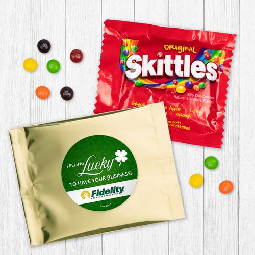 Personalized St. Patricks's Day Feeling Lucky - Skittles
