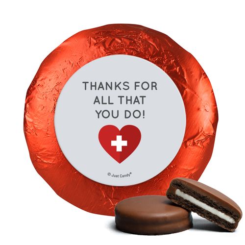 Personalized Nurse Appreciation First Aid Heart Chocolate Covered Foil Oreos s
