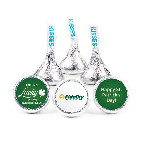Personalized St. Patrick's Day Feeling Lucky Add Your Logo 3/4" Stickers (108 Stickers)