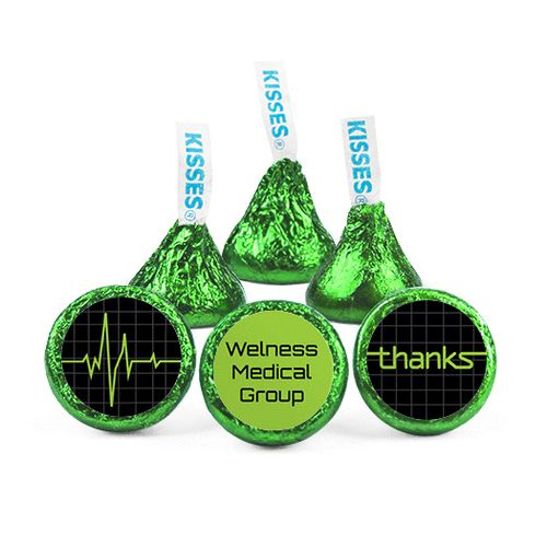 Personalized Nurse Appreciation Heartbeat Thanks Hershey's Kisses