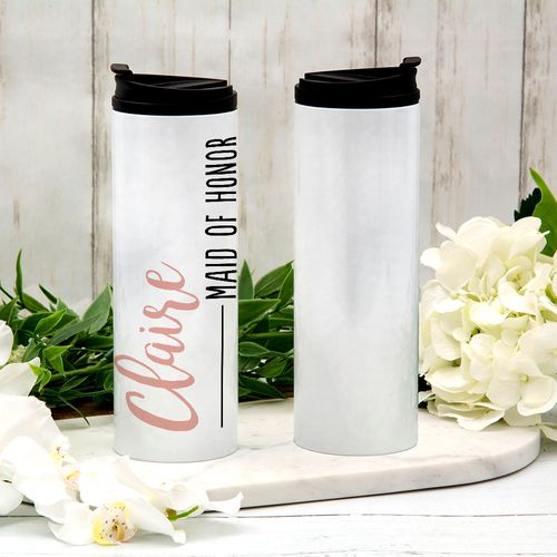 Personalized Maid of Honor Stainless Steel Thermal Tumbler (16oz)