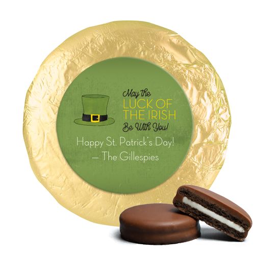 Personalized St. Patrick's Day Rustic Irish Hat Chocolate Covered Oreos