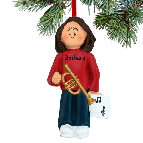 Personalized Trumpet Player Female
